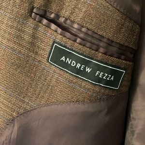Andrew Fezza 100% Worsted Wool Coat